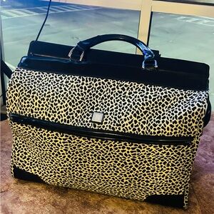 Diane Von Furstenberg Black and Cream Travel Bag.